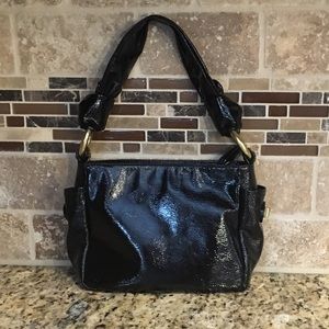 COACH Resort Purse Black Patent Leather Stunning!!