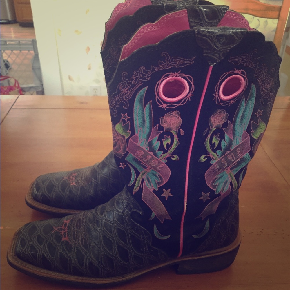 Ariat Fatbaby Cowboy Boots Size 10