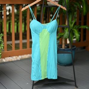 Charlotte Russe green and blue dress