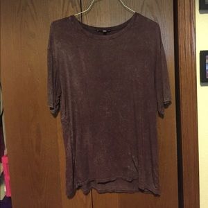 Maroon over sized t shirt