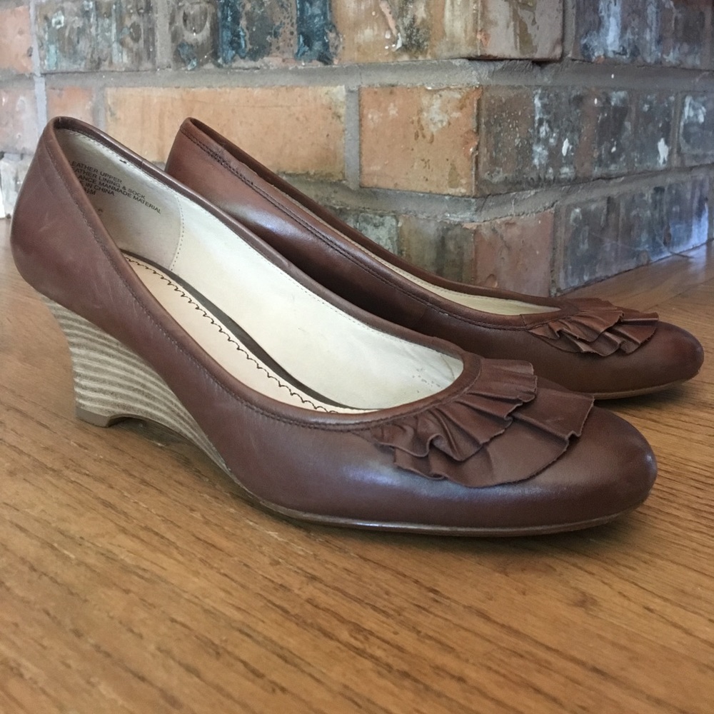 Leather wedges!!!