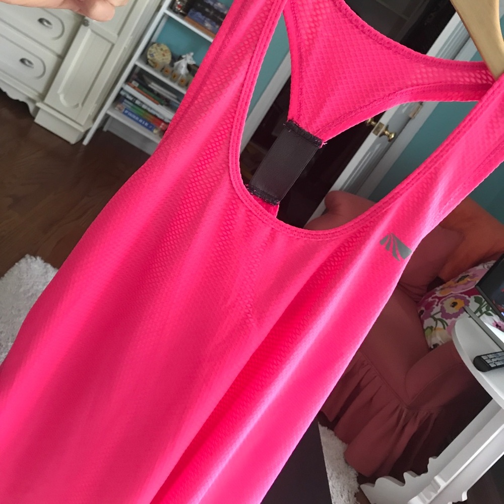 Pink breathable workout tank