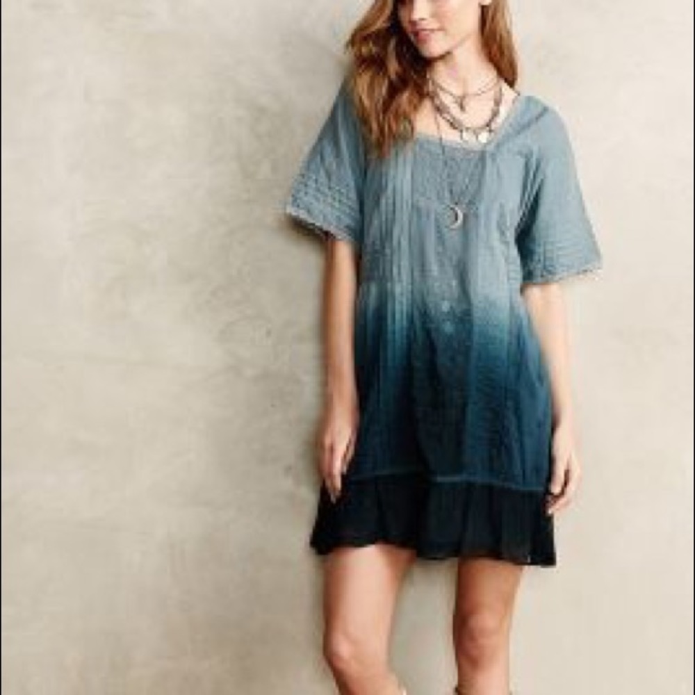 Holding Horses Anthropologie Ocean Dipped Dress