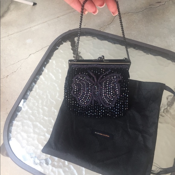 BCBG MaxAzria velvet butterfly purse - Picture 2 of 4