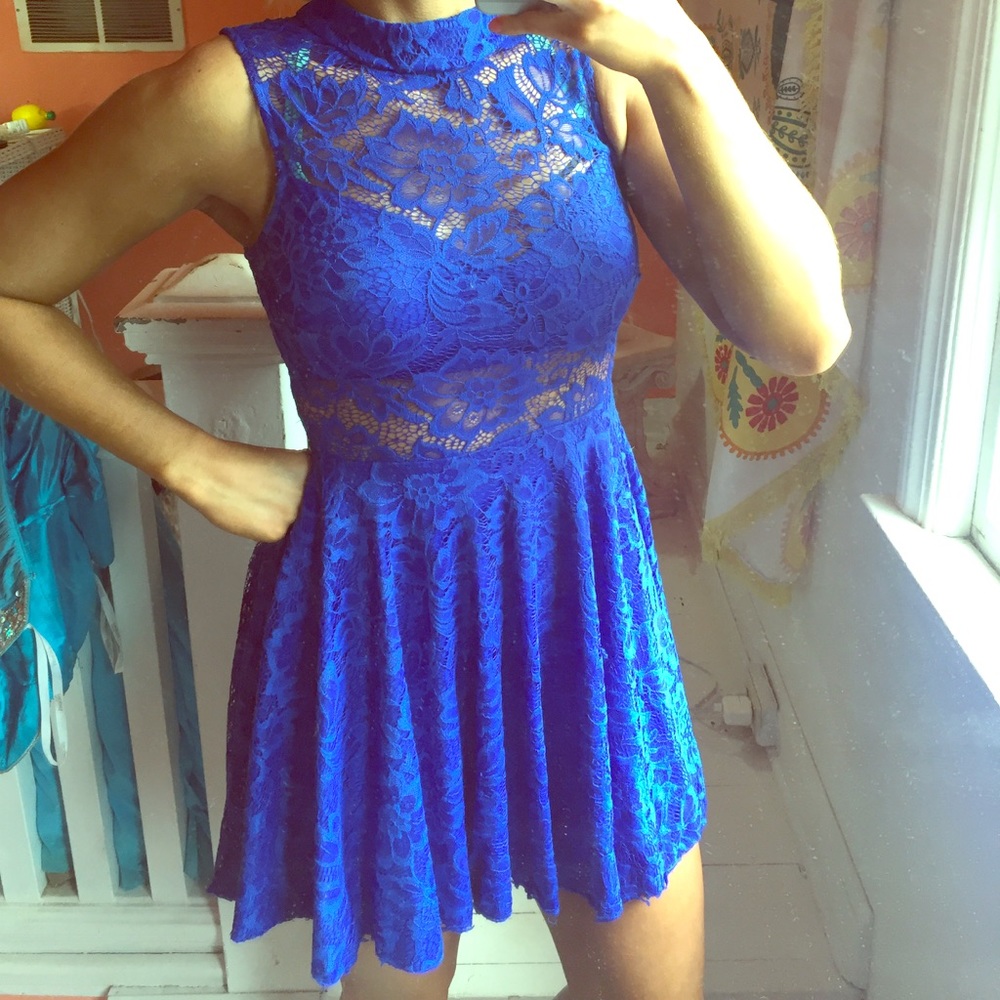 B. Darlin blue lace dress