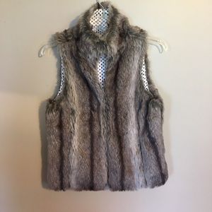 Faux fur vest