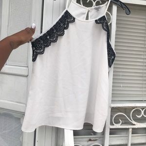 Charlotte Russe white and black lace