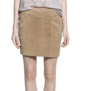 MANGO Suede Skirt