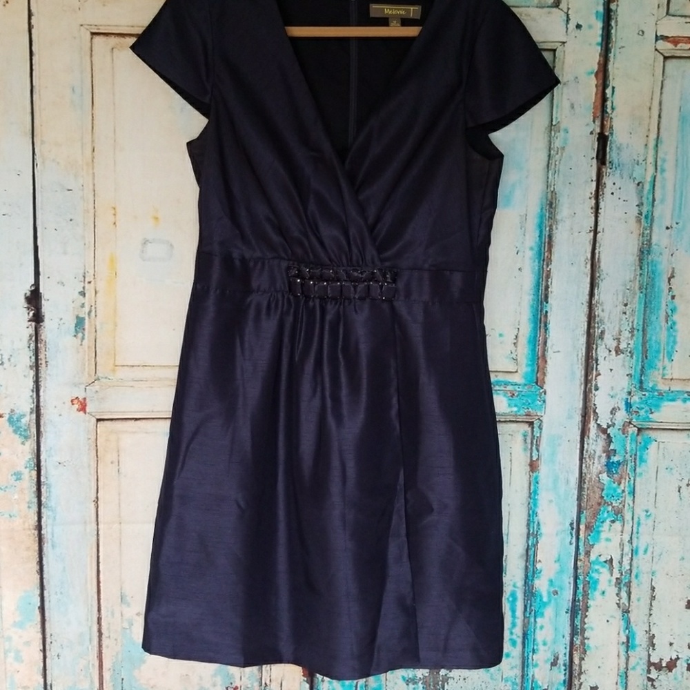 Navy blue cocktail dress