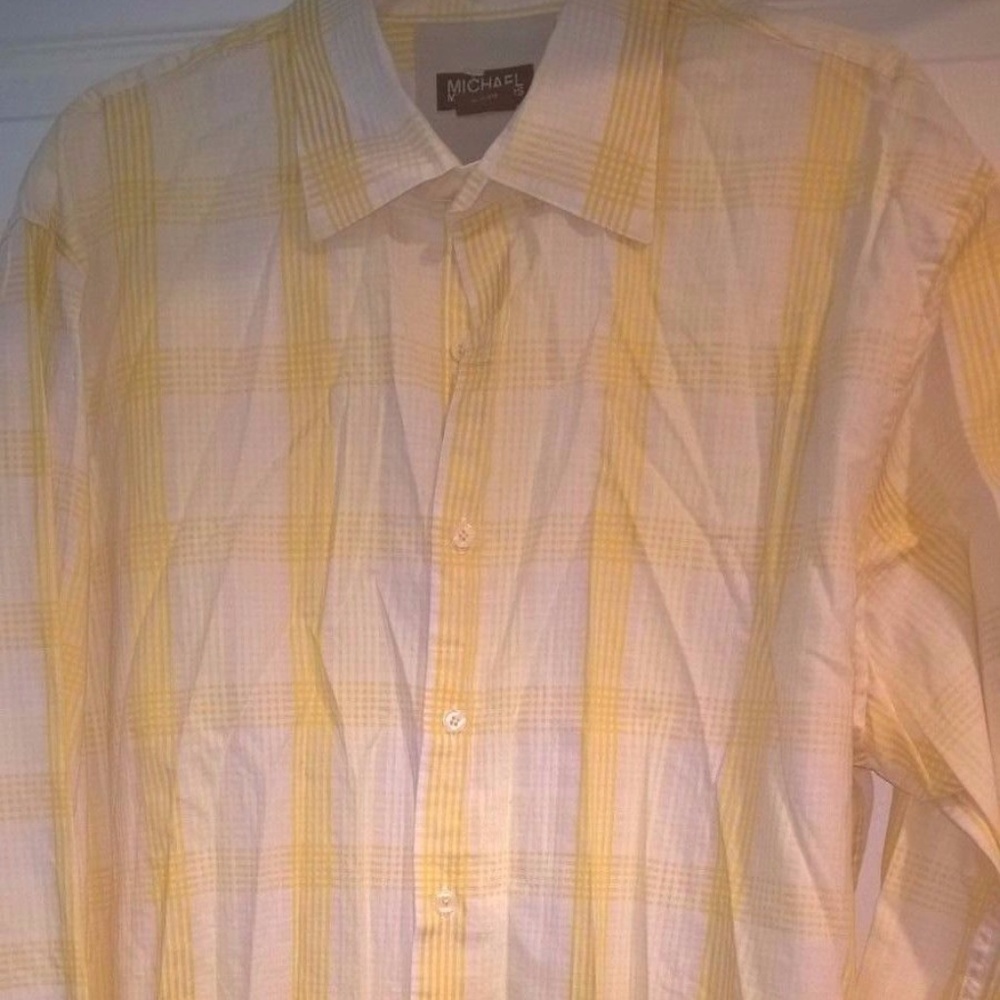 Michael Kors Button Down Long Sleeve Dress Shirt