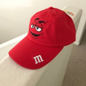 m&m's character face toddler cap - red, one size