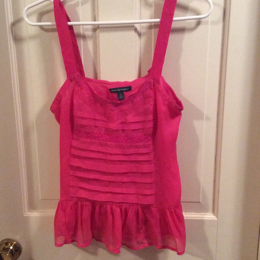 American Eagle  Barbie pink top