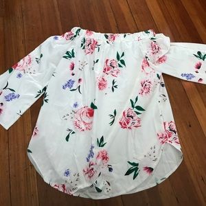 Off the shoulder shirt