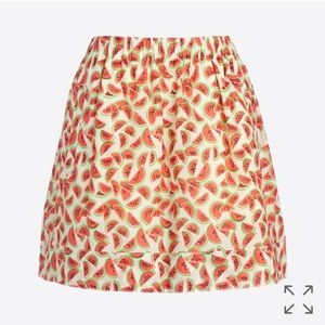 JCrew Factory Watermelon Cotton Skirt, XS