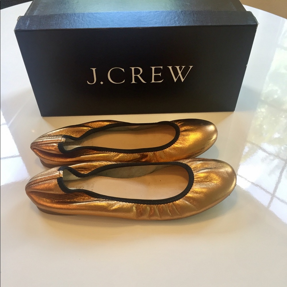 FINAL PRICE - J. Crew Lula Metallic Ballet Flats