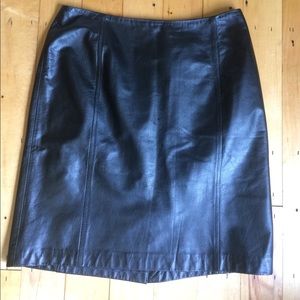 Leather skirt