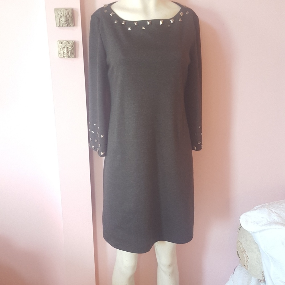 Gray Muse dress with studs size 8