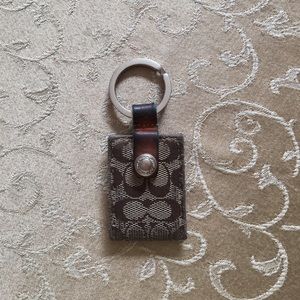 Coach locket keychain