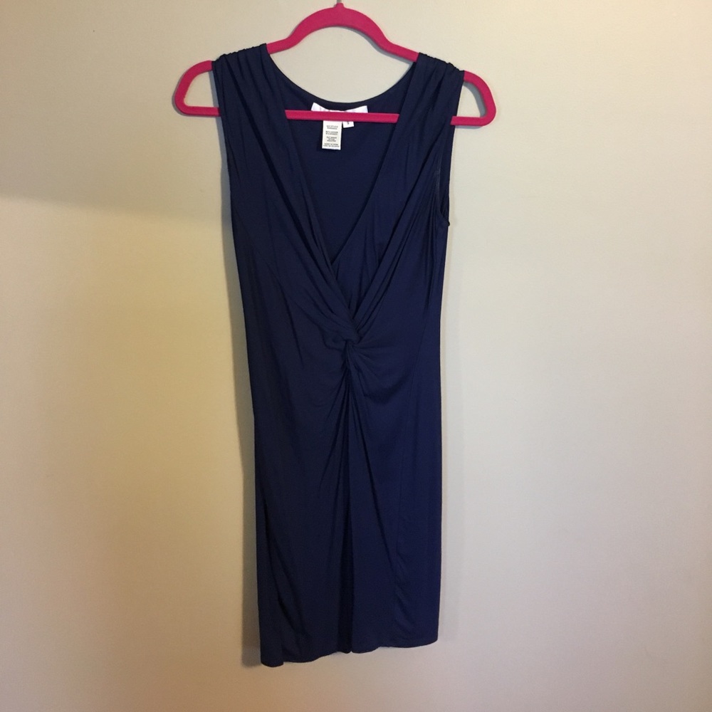 Navy fitted dress