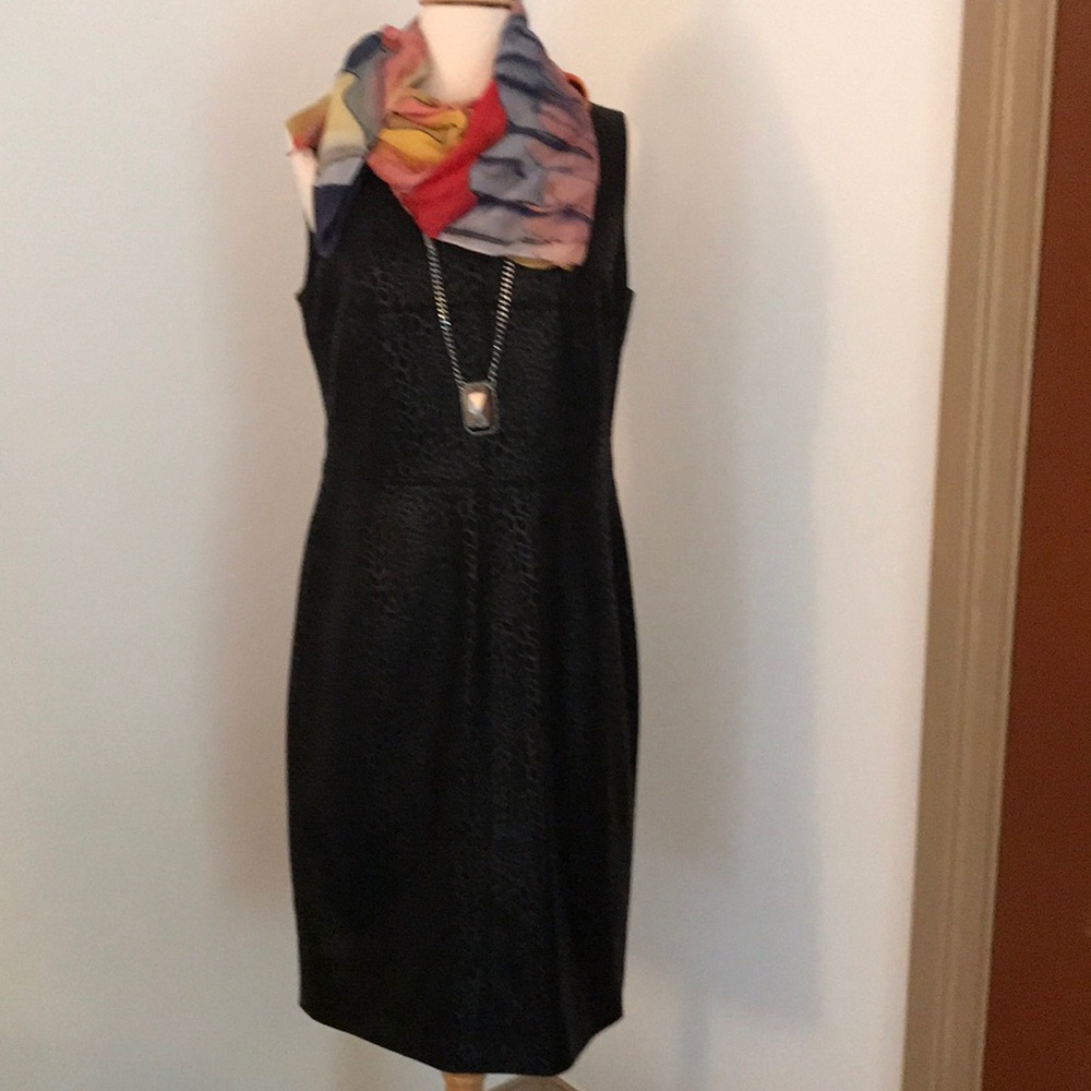 Stunning faux leopard print dress by Talbots.