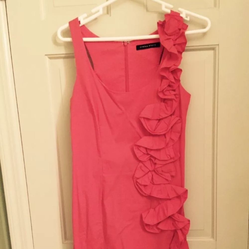 Designer Cynthia Steffe Size 4 Rosette Dress
