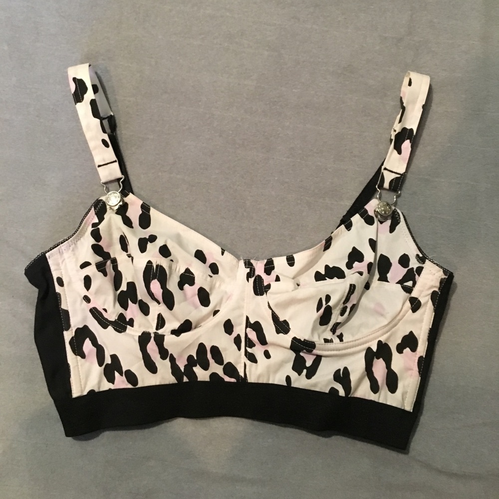 Bebe leopard bra top 90's Y2K Small SUPER CUTE