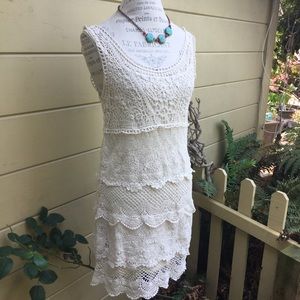 Cream Lace Dress