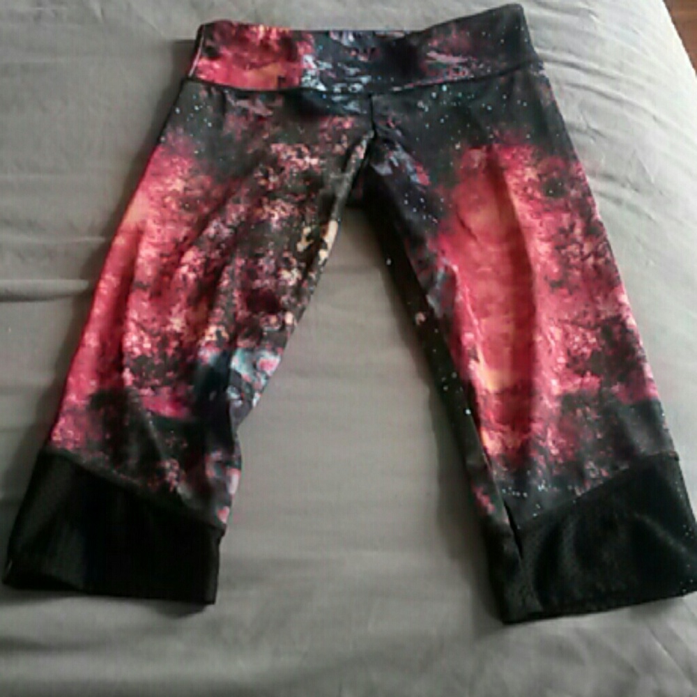 Onzie galaxy yoga pants with mesh
