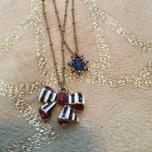 Betsey Johnson nautical bow necklace