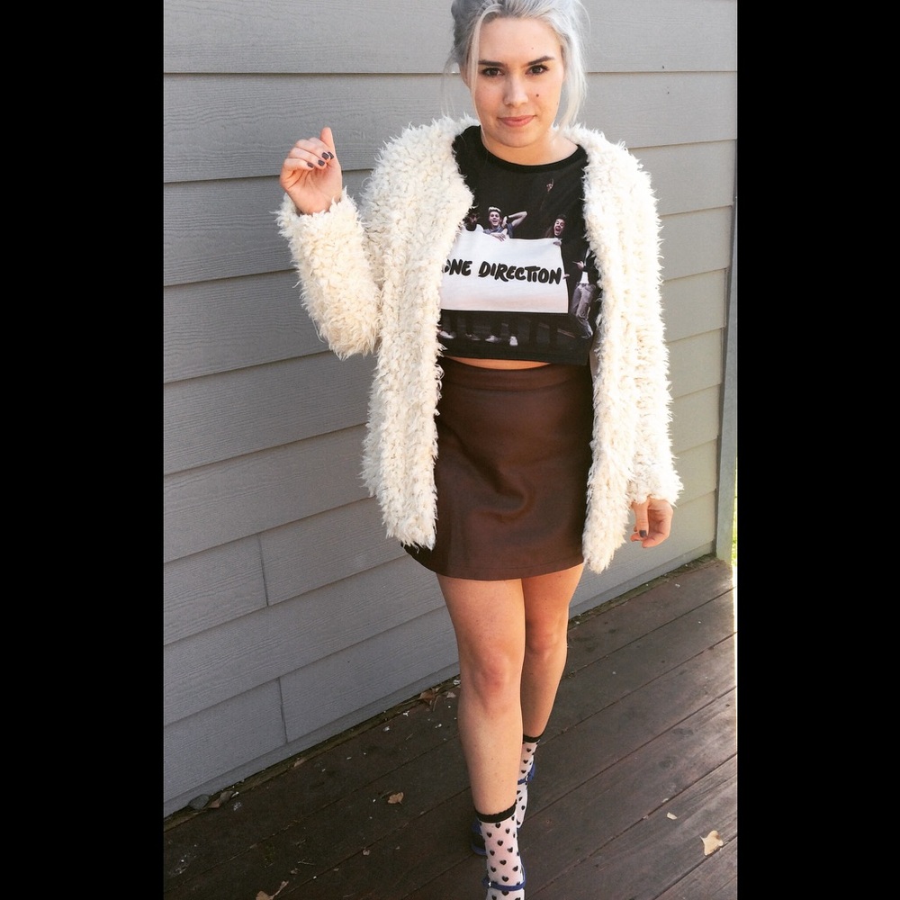 H&M warm, fluffy coat