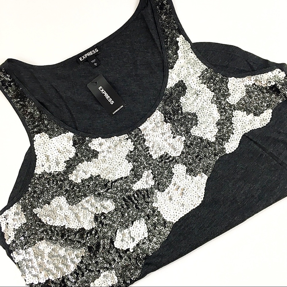Express sequins tank top