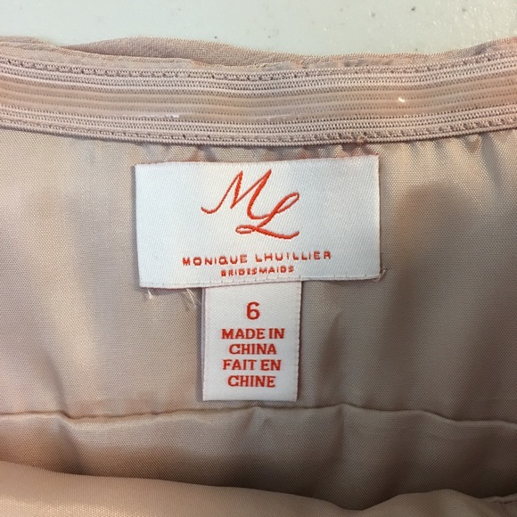 MONIQUE LHUILLIER Ruched Strapless Dress - Picture 5 of 5