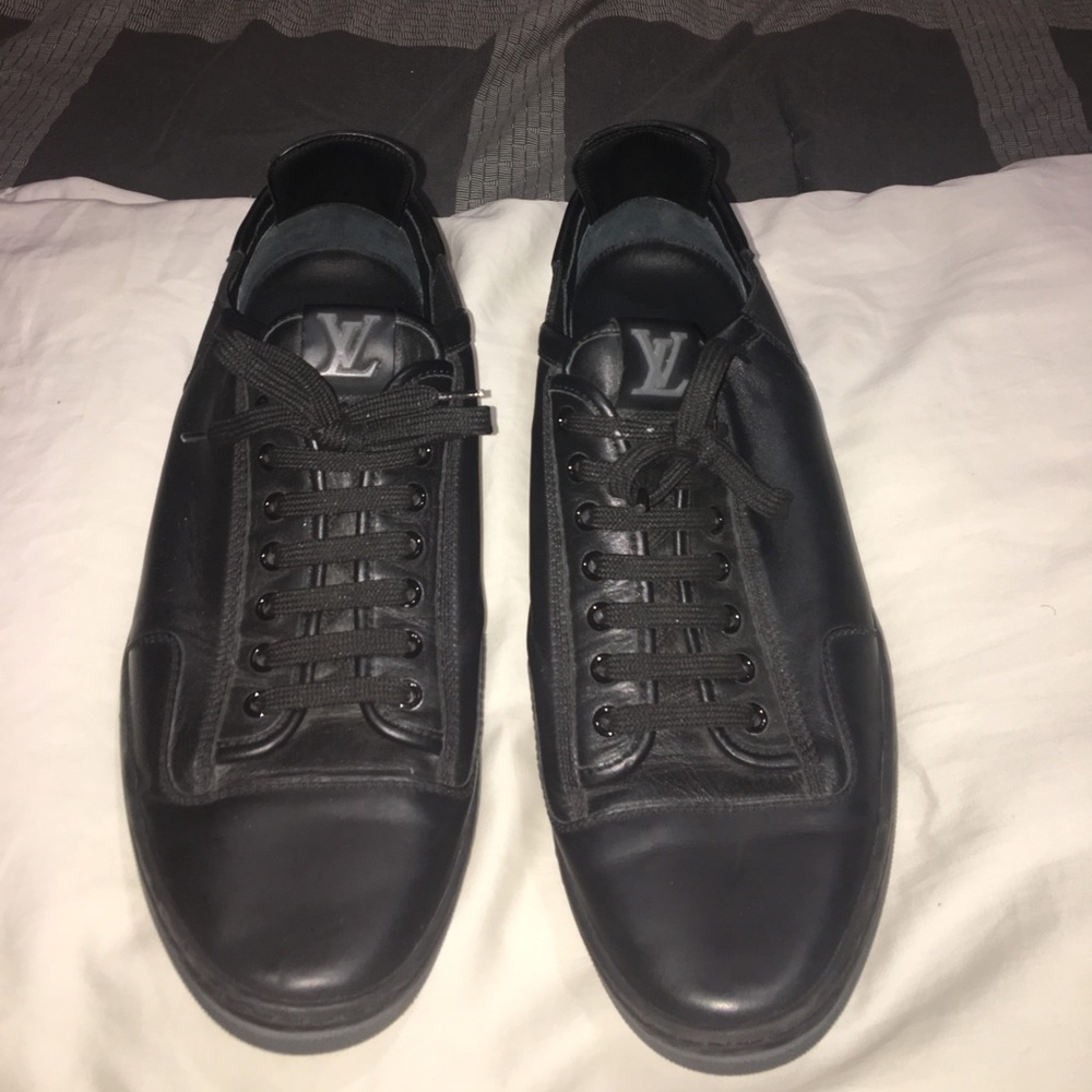 Black LV sneakers