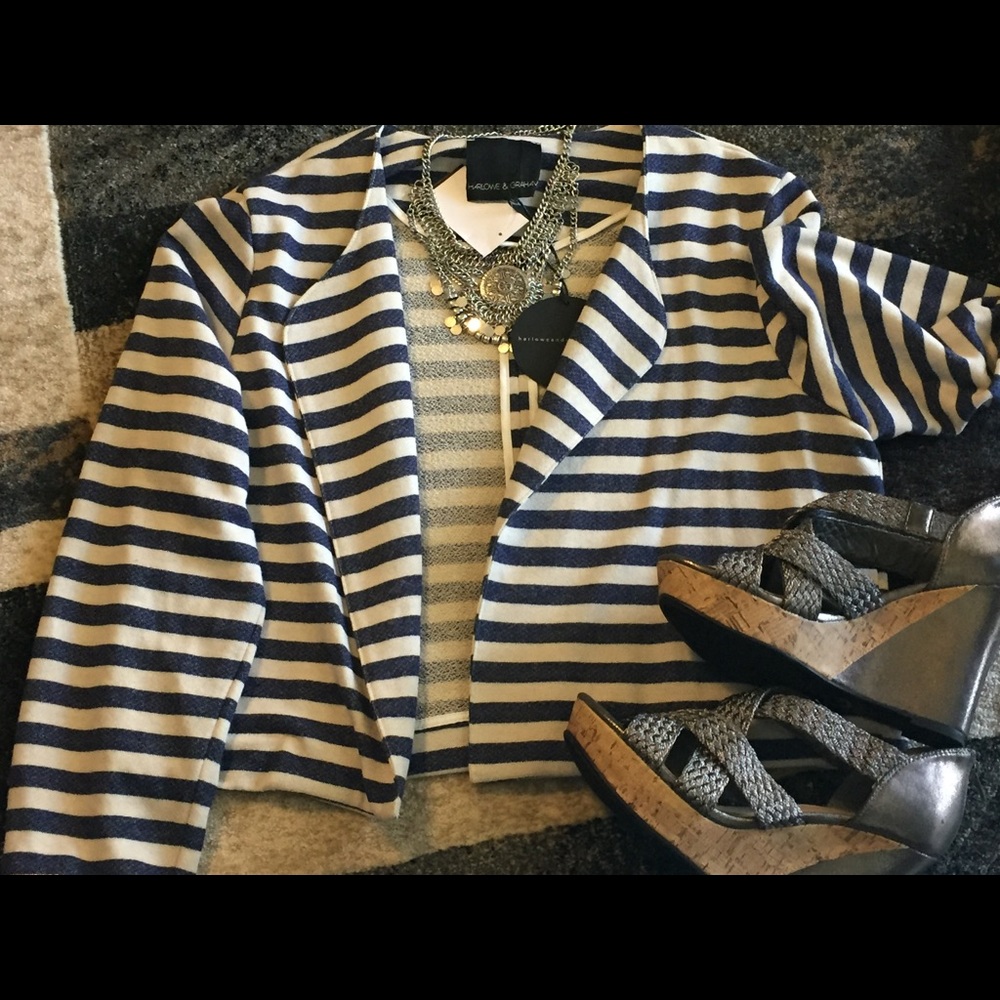 NWT Striped Jacket