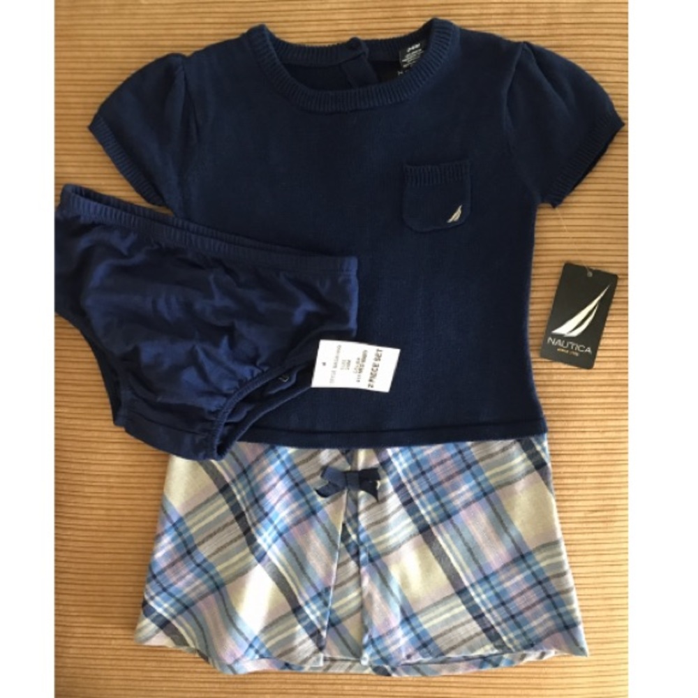 Nautica navy dress 2 piece set
