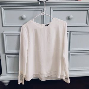 Long sleeve white blouse