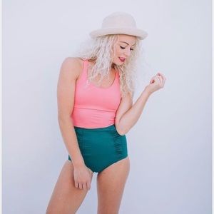 KORTNI JEANE Satchet Pink Racerback Swim Top