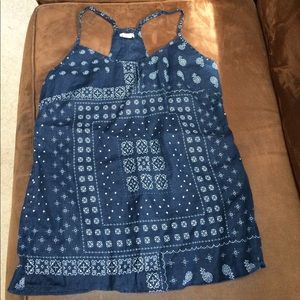 JCrew bandana tank