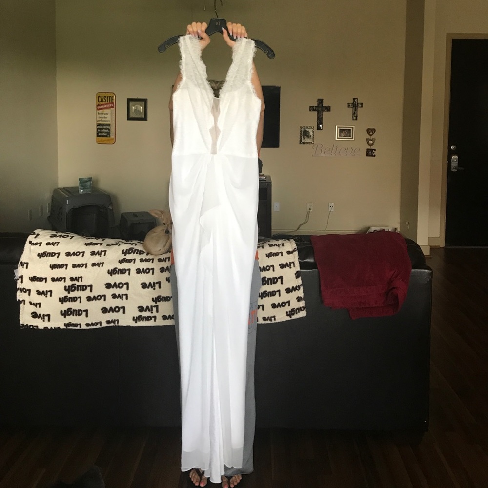 Beautiful, White Formal dress