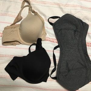 3 Motherhood nursing bras (padded). 34C