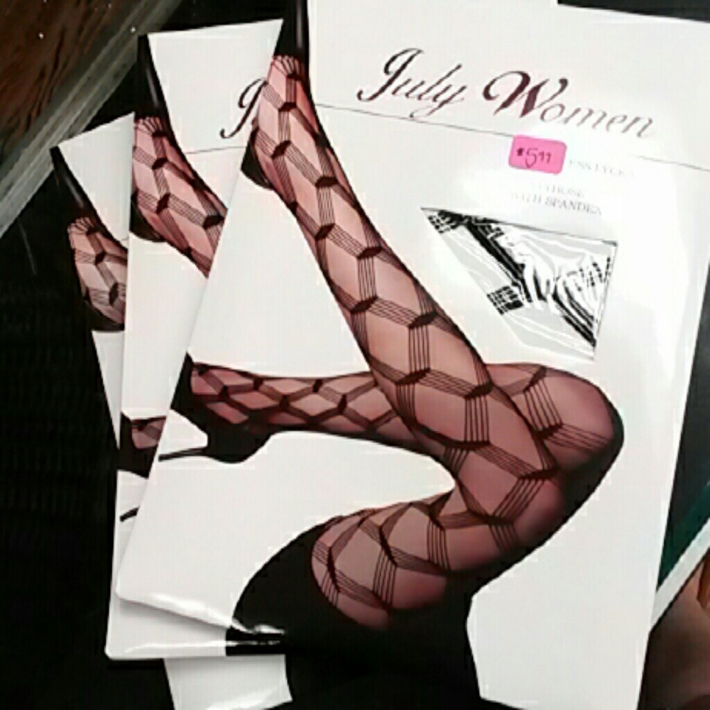 Fishnet pantyhose 3 pair