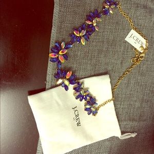 J Crew Asymmetrical clusters Necklace