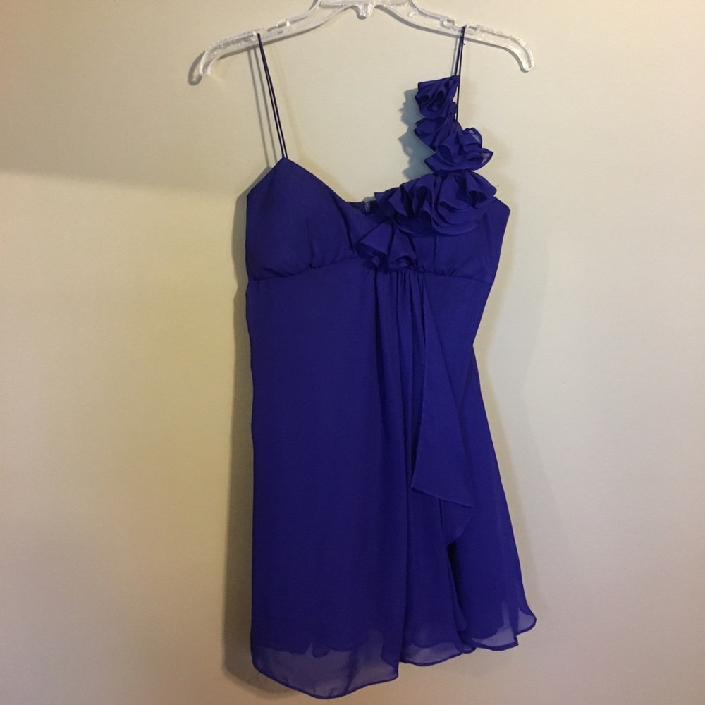 Dark purple cocktail dress