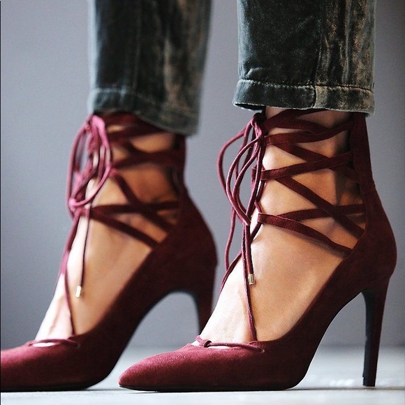 Free People Shoes - ✨ Free People Lace Up Stiletto ✨