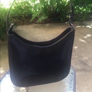Black leather bag bought in Italy