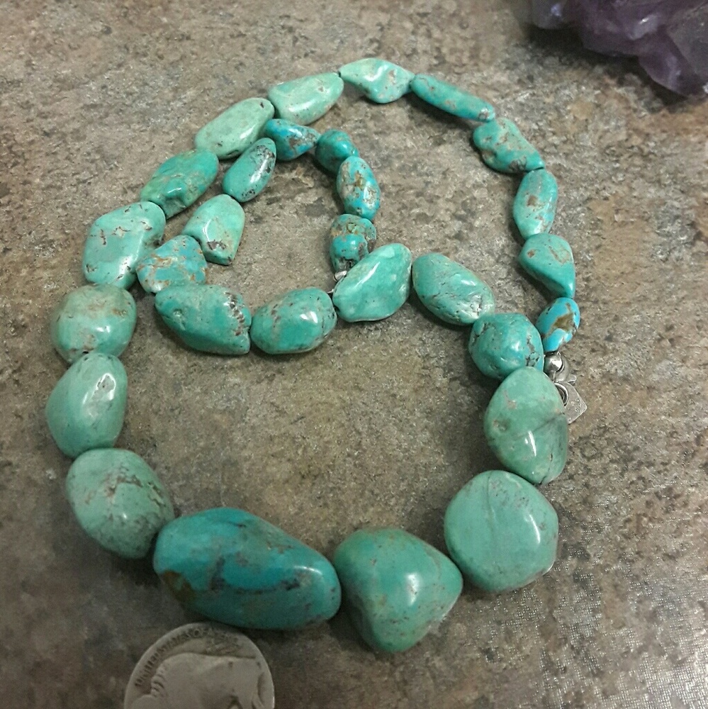 🚫SOLD🚫💜HP!!!Vintage Jay King Turquoise Necklace - Picture 4 of 4