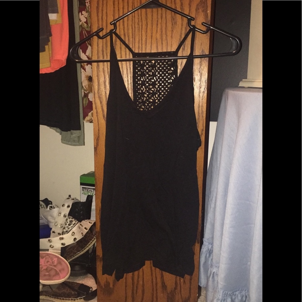 Black tank top