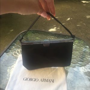 Giorgio Armani silk small evening bag.  Vintage.