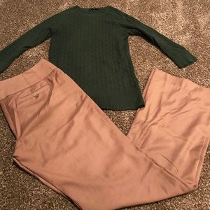 The Limited camel color Cassidy pant. Long.