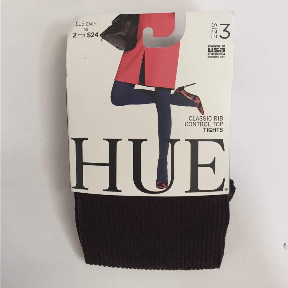 New w/ tag classic rib control top tights expresso